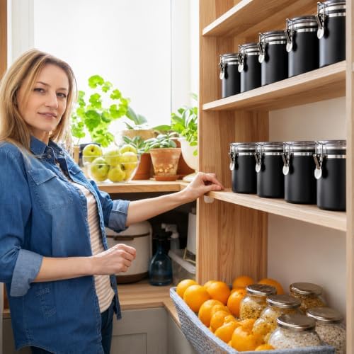 6 Pcs 32 Oz/ 950ml Stainless Steel Canisters for Kitchen - Image 7