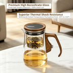 Magnetic Glass Teapot, Enchanted Tea Pot with Infuser - 25oz - Image 2