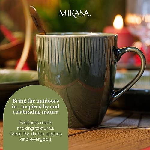 MIKASA Jardin 4pc Stoneware Mug Set, 420ml, Gift Boxed - Image 5