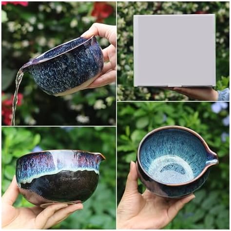 5-8pcs Matcha Tea Set Handmade Vintage Bowl Whisk Spoon Holder Accessories(8PCS-YE) - Image 4