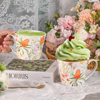 KAMMAK Bone China Coffee Mugs, 16oz Ceramic Tea Cups, Set of 2 - Image 4