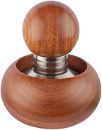 Metallurgica Motta 58 mm Stainless Steel Espresso Coffee Tamper with Wooden Holder by MetallurgicaMottta
