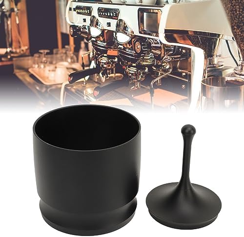 58mm Dosing Rings Press,Premium Aluminum Alloy Anti Flying Coffee Powder Picker, Professional Coffee Making Cup Supplies for Home Coffee Shop(black) - Image 3