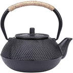 Tea Kettle Vintage Handmade Japanese Cast Iron Teapot with Infuser for Loose Leaf Tea and Teabags, Tetsubin Tea Kettle Stovetop Safe(Size:0.9L) by MGEMJMJ
