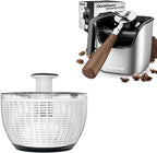 Ourokhome Knock Box Espresso Accessories, The Latest Patented Stainless Steel Espresso Machine Tool for Coffee, Salad Spinner Lettuce Dryer, One-handed Easy Press Large Vegetable Dryer Salad Mixer by Ourokhome