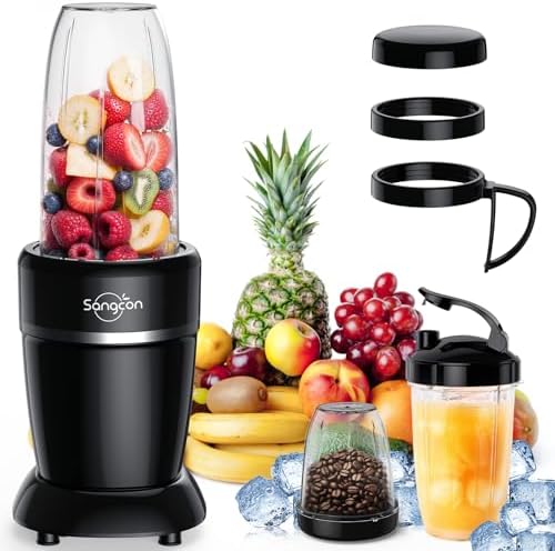 Sangcon 1000W Powerful Personal Smoothies Blender Frozen Fruit Ice Crushing by Sangcon