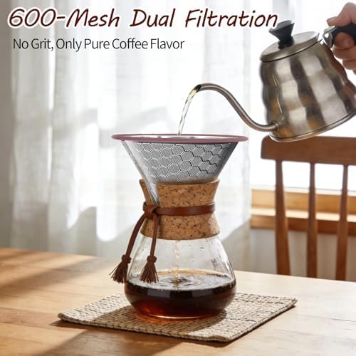 Chemex Coffee Filter – Double Layer 600 Mesh Stainless Steel - Image 7