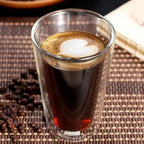 Double Wall Glass Coffee Cup Reusable with Silicone Lid 350ml - Image 6