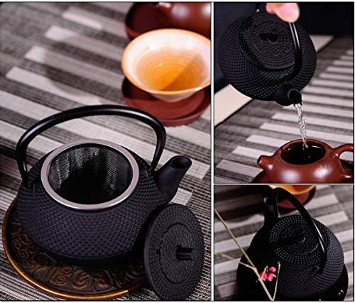 tetsubin Cast iron Tea Kettle workshop Healthy japanese Tea pot with Stainless Steel Infuser（10.14oz） - Image 7