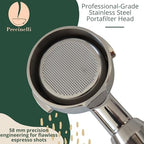 PRECINELLI. 58mm E61 Coffee Bottomless Portafilter – Fits E61, Flair 58, ECM, Rocket, Sanremo, Synesso, Slayer, VBM. - Image 7