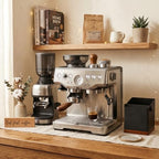 Espresso Portafilter | 54mm Bottomless Portafilter with 3 Ear and Walnut Handle | Fits 54mm Breville Bambino/Barista/Infuser BES450, BES500, BES880, BES810BSS, BES860XL, BES870XL, BES878 - Image 5