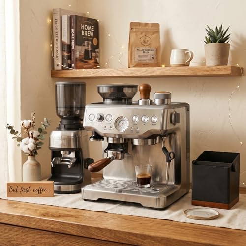 Espresso Portafilter | 54mm Bottomless Portafilter with 3 Ear and Walnut Handle | Fits 54mm Breville Bambino/Barista/Infuser BES450, BES500, BES880, BES810BSS, BES860XL, BES870XL, BES878 - Image 5