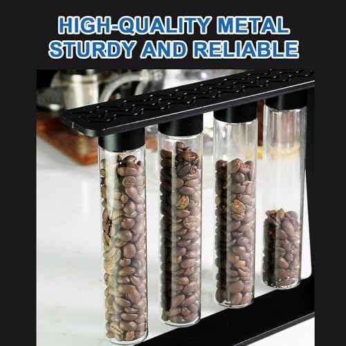 Single Dose Coffee Bean Storage, Coffee Storage Containers, Capacity 45g, with 4 Pcs Glass Tubes, for Home Kitchen and Coffee Shop Use - Image 6