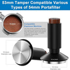 XIXUBX 2-in-1 Espresso Tamper & WDT Tool, 53mm Spring Loaded - Image 4