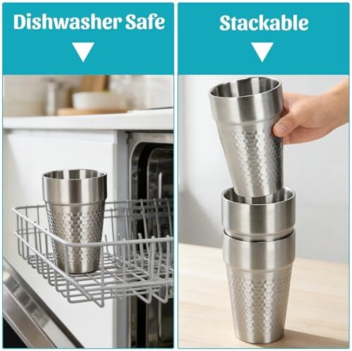 15oz Stainless Steel Tumbler with Lid and Straw for Wine, Coffee, Water - Image 6