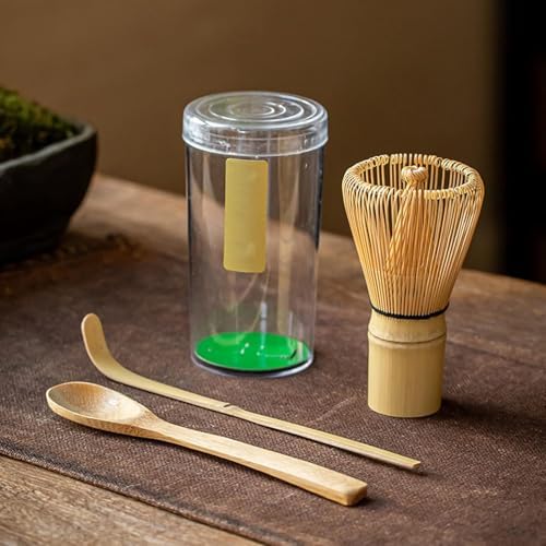 8-piece Matcha Whisk Set - Handmade Japanese Tea Kit with Bowl, Bamboo Whisk, Scoop, Holder, Can & Tray - Perfect for Authentic Matcha Preparation B - Image 3