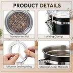 6 Pcs 17 Oz/ 500ml Stainless Steel Canisters for Kitchen - Image 3