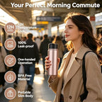 Sivaphe Infuser Water Bottle with Removable Strainer for loose leaf Tea 18/8 Stainless Steel 32 oz Insulated Tea Tumbler Gift for Women Rosegold - Image 2