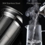 GWNF 48oz Glass Cold Brew Coffee Maker & Iced Tea Pitcher, 150-Mesh Filter - Image 2