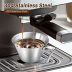 8 Pack Espresso Shot Cups with Handle Espresso Measuring Cup Dishwasher Safe Stainless Steel Pouring Cup for Tomato Sauce|Steak Sauce|Dessert|Beverage (Matte Glossy) - Image 3