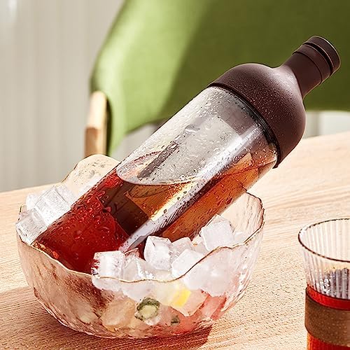 CANDeal 32oz Portable Glass Cold Brew Coffee Maker, Glass Coffee Fruit Tea Tumbler with Double Layer Filter & Lids, Iced Coffee Cups for Office (Pink) - Image 6