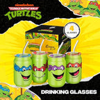 Dragon Glassware x Teenage Mutant Ninja Turtles Glass Cups, 16 oz Set of 4 - Image 2