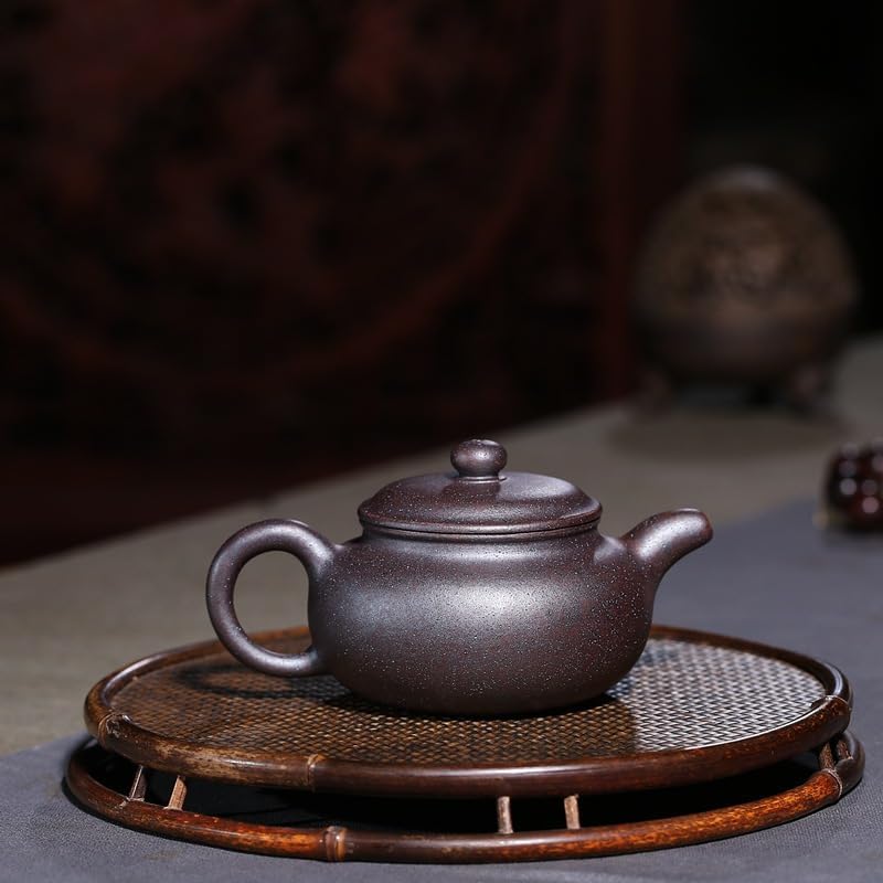 Tea Pots For Loose Tea Chinese Retro Style Handmade Purple Clay Pot Creative Pot-shaped Kung Fu Tea Set Tea Set Tea Infuser Pot - Image 4