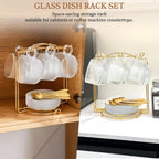 5.4 oz Espresso Cups Set of 6,Clear Glass Small Coffee Cups Set - Image 6