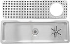 YBB Pitcher Rinser Cup Washer Glass Cleaning Rinser with Side Sprays, Drain and Drip Tray for Bar Coffee Shop (25.4" x 8.5" x 1") - Image 2