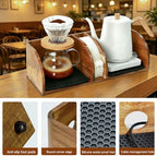 Acacia Coffee Bar Station Organizer Stand Caddy for Chemex Pour Over Maker - Image 2