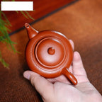 Tea Kettle 110ml Creative Yixing Purple Clay Teapot Handmade Laughing Sakura Pot Raw Ore Zhu Mud Tea Soaking Kettle Zisha Tea Set Tableware Ceramic Tea Infuser - Image 4