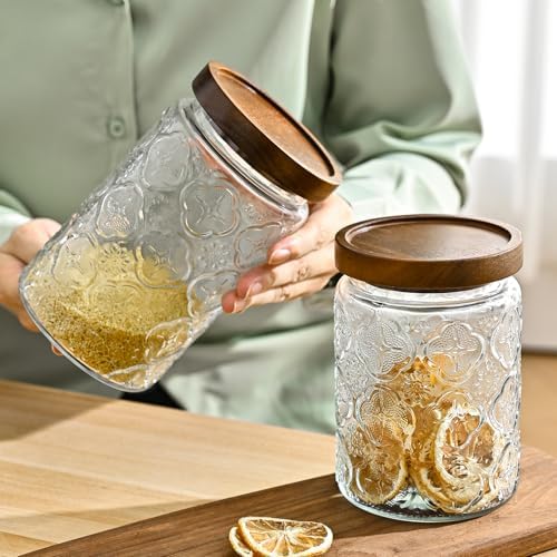 Glass Storage Containers With Lids, Glass Jars With Lids, 24oz, Set Of 3 - Image 6