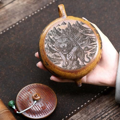 Tea Kettle Chinese Purple Clay Pot Handmade Raw Ore Firewood-fired Teapot Ceramic Tea Infuser - Image 5