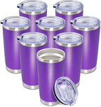 20oz Tumbler Insulated Coffee Tumblers with Lid Stainless Steel Purple 8P by AEPDTD