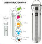 GROSCHE Chicago Steel Vacuum Insulated Tea Infuser Bottle, White, 32 fl oz - Image 6