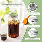 1 Gallon/3.8L Thickened Glass Pitcher with Lid and Spout, Glass Pitcher - Image 6