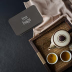 AuldHome Design Enamelware Tea Bag Box (Black), Classic Sleek Style Tea Storage Tin - Image 5