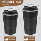 4 Pack Insulated Coffee Mug with Lid 17oz Travel Coffee Tumbler Stainless Steel Reusable Coffee Cups Thermal Coffee Mug for Hot and Iced Cold Drinks, Multicolor - Image 2