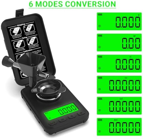 MAXUS Reloading Scale 50g/0.001g with Powder Trickler and 3 Backlight Modes - Image 5