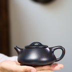 Tea Pots For Loose Tea Purple Clay Pot Retro Simple Purple Clay Pot Handmade Tea Set Home Office Tea Set Floral Teapot Drinking Set Tea Infuser Pot - Image 5