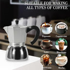 LAOION Stovetop Espresso Maker, 6Cup Moka Pot, Espresso Machine - Image 5