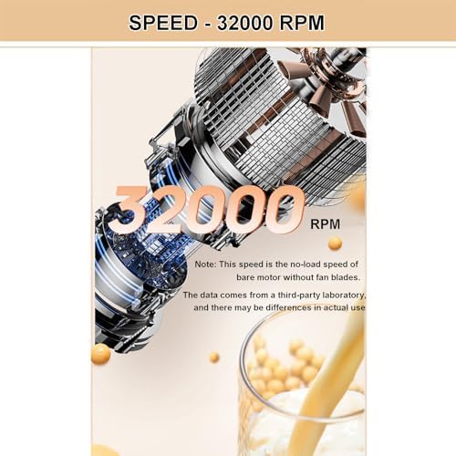 Automatic Soy Milk Maker With 2 Cups | Nut Milk Maker Tea Milk Machine Blender 32000rpm For Milk, Tea Store | Automatic Heat Preservation | Hot and Cold Double Use - Image 4