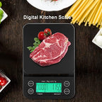 3KG/0 1g Electronic LCD Digital Kitchen Food Scale Drip Coffee Weighing with Timer, Drip Coffee Scale, High for accurate Pour Over Drip coffee Scale with Back Lit LCD Display(Green), Drip Coffee S - Image 2