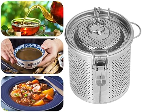 Spice Seasoning Strainer, Stainless Steel Seasoning Bag Tea Infuser Multipurpose Spice Filter Seasoning Strainer for Gravy Soup Taste Spice (0.7L) - Image 3