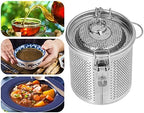 Spice Seasoning Strainer, Stainless Steel Seasoning Bag Tea Infuser Multipurpose Spice Filter Seasoning Strainer for Gravy Soup Taste Spice (0.7L) - Image 3