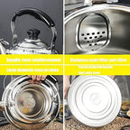 Whistling Tea Kettle for Stove Top, Stainless Steel Whistle Teapot with Infuser, Hot Water Teapot for All Stovetops(2L) - Image 4
