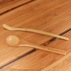 BambooMN Chashaku Matcha Tea Scoop Spoon Organic Bamboo Ceremonial Tea Utensil - Natural - 100 Pieces - Image 5