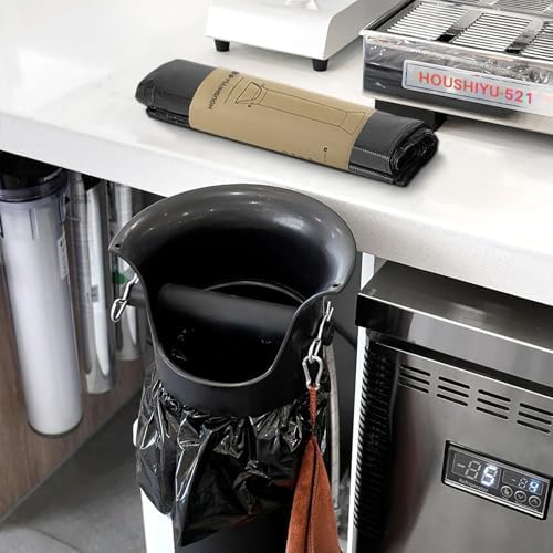 Trash Bags Large for Espresso Coffee Grounds Standing Knock Box 17L Commercial Garbage Bags for Floor Knock Box Coffee Shop Essentials 13.7''X35.8'',2 Roll/50 pcs - Image 5