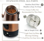 Moss & Stone 10 Cup Copper Electric Percolator Coffee Pot, Stainless Steel - Image 2