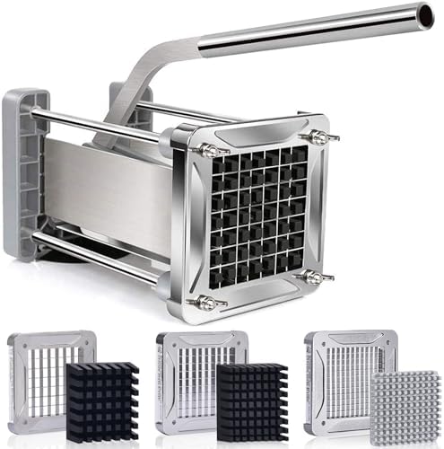 Sopito Pro French Fry Cutter for Potatoes with 1/4-1/2-3/8 Inch Blades by Sopito